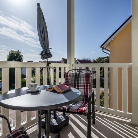 Appartement Lolita - Gemütlicher Balkon mit Blick auf die Natur