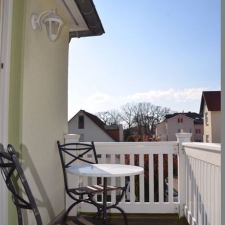 Der Balkon des Doppelzimmers 101