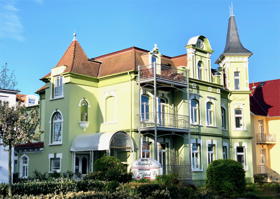 Das Aparthotel in der Außenansicht